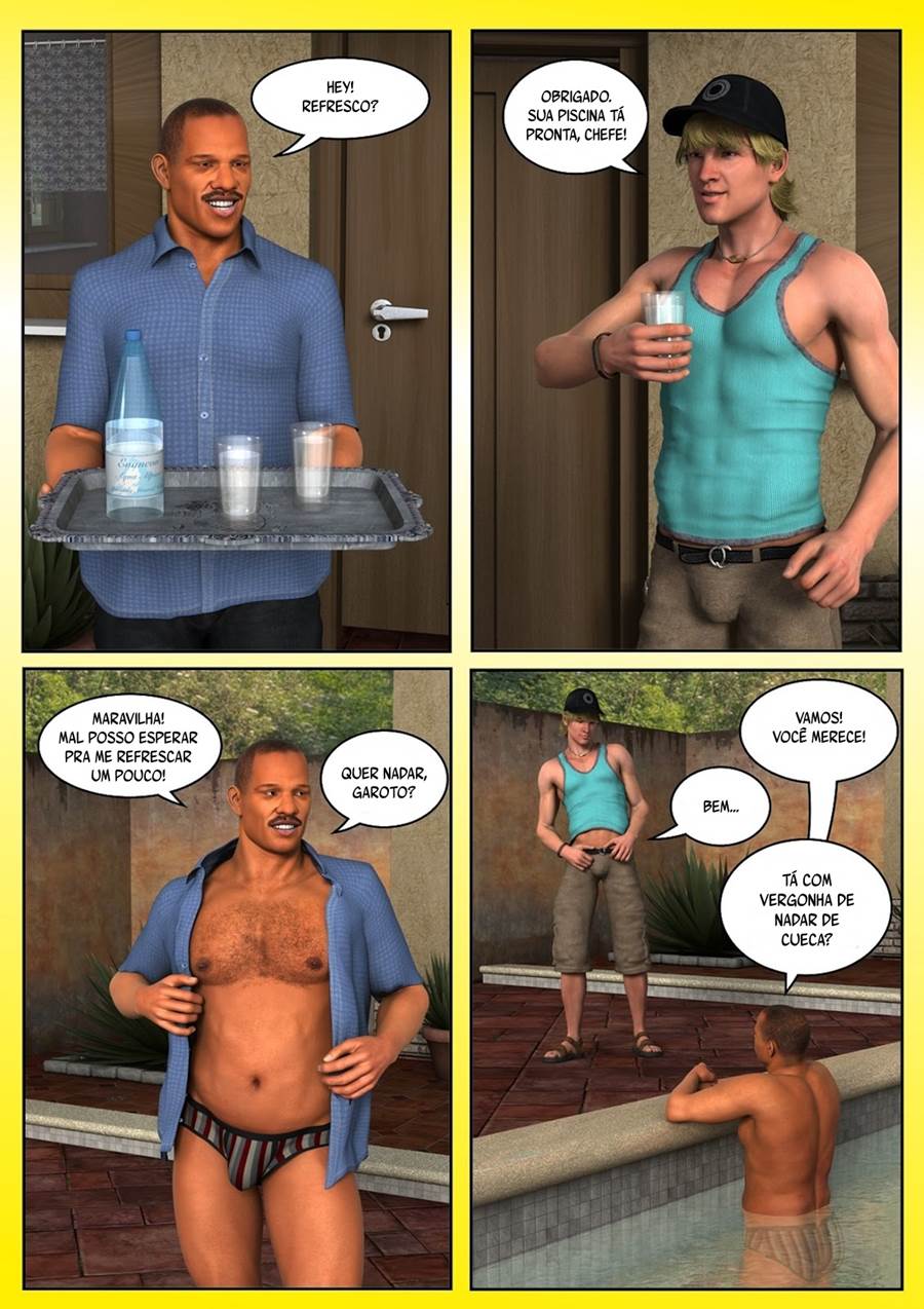 O Empregado Gostoso e o Chefe Tarado - Uma Deliciosa Aventura em Hentai Gay HQ Brasileiro