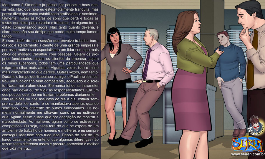 Chefe Piranha: Simone e as Aventuras no Escritório - Hentai em HQ Brasileiro