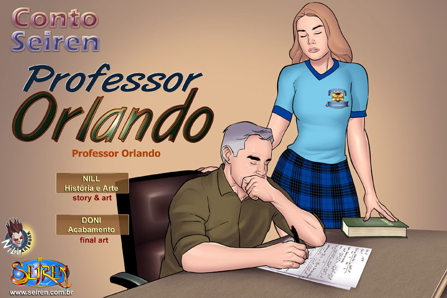 Professor Orlando e a Buceta da Aluna Piranha - Hentai HQ Brasileiro