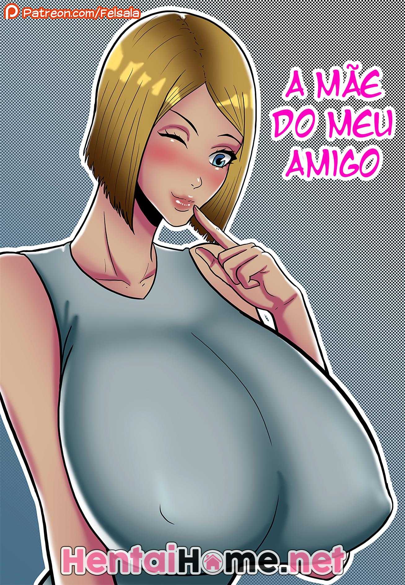 Fodi a mãezona safada do meu amigo a noite toda em Hentai HQ