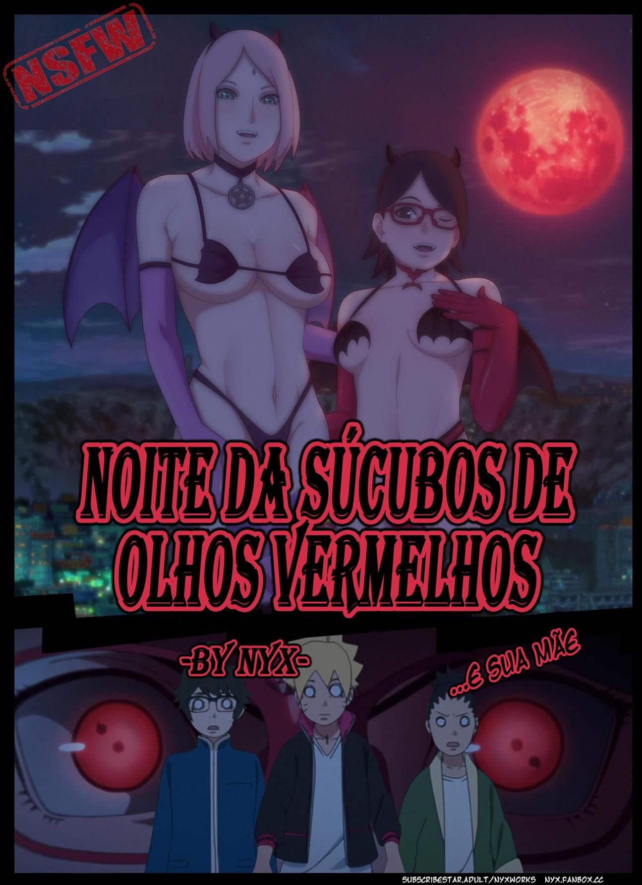 Boruto Hentai: A Sedução da Piranha de Olhos Vermelhos - Em HQ Brasileiro