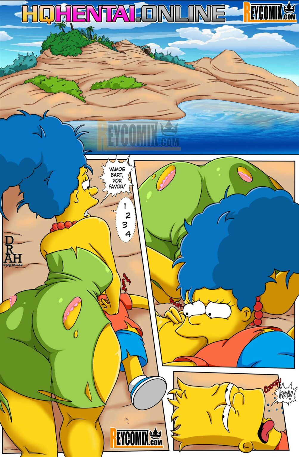Bart e Marge na Ilha da Sacanagem - Em HQ Brasileiro