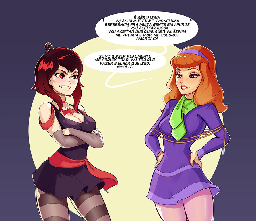 Daphne e Velma: Piranhas se Chupando e Fodendo na HQ Brasileira Hentai