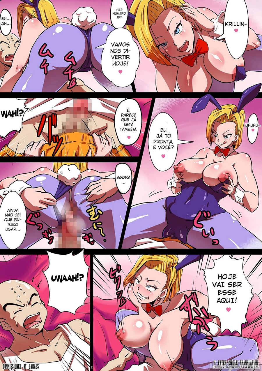 Dragon Ball Hentai: Orgia com Goten e Trunks em HQ