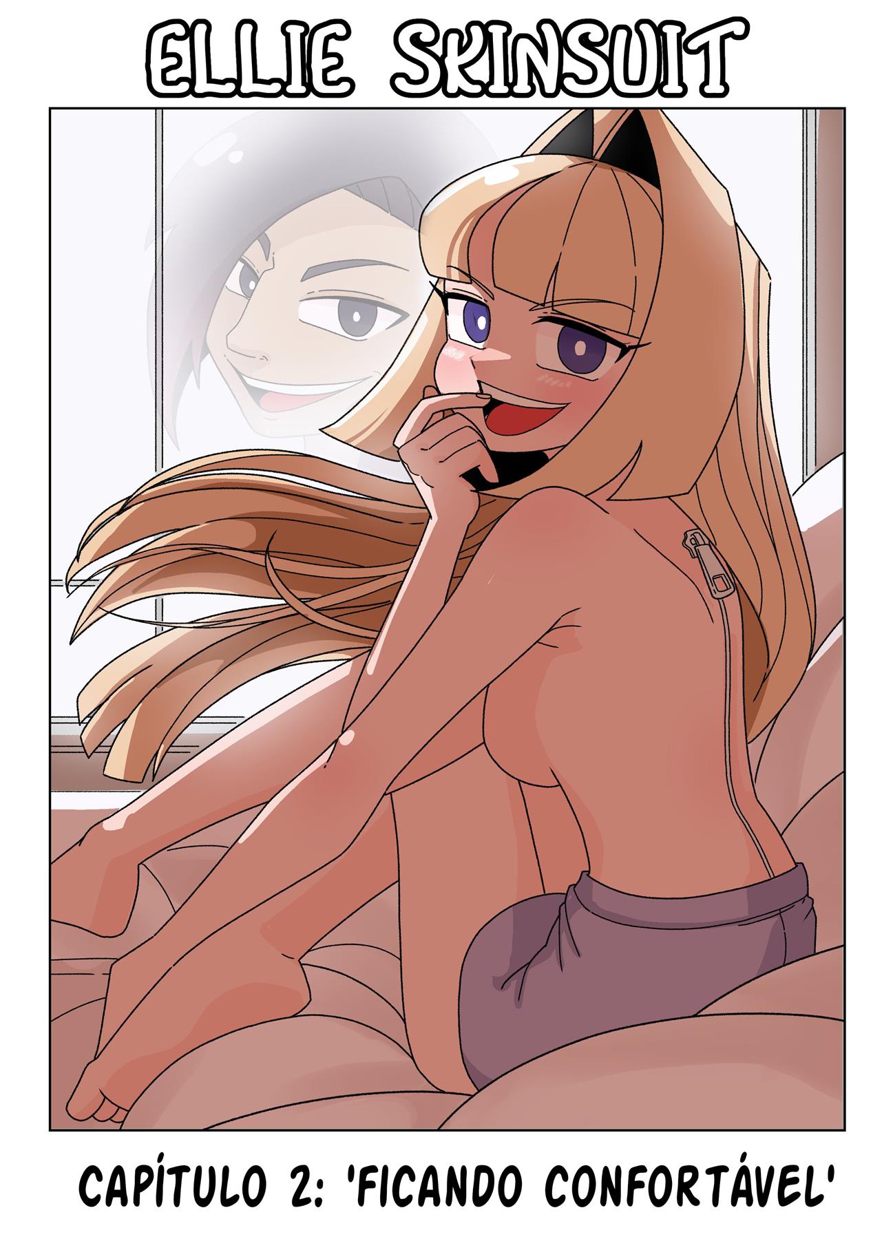 Buceta apertada e pica dura: Ellie Skinsuit Vl.2 em HQ de hentai brasileiro