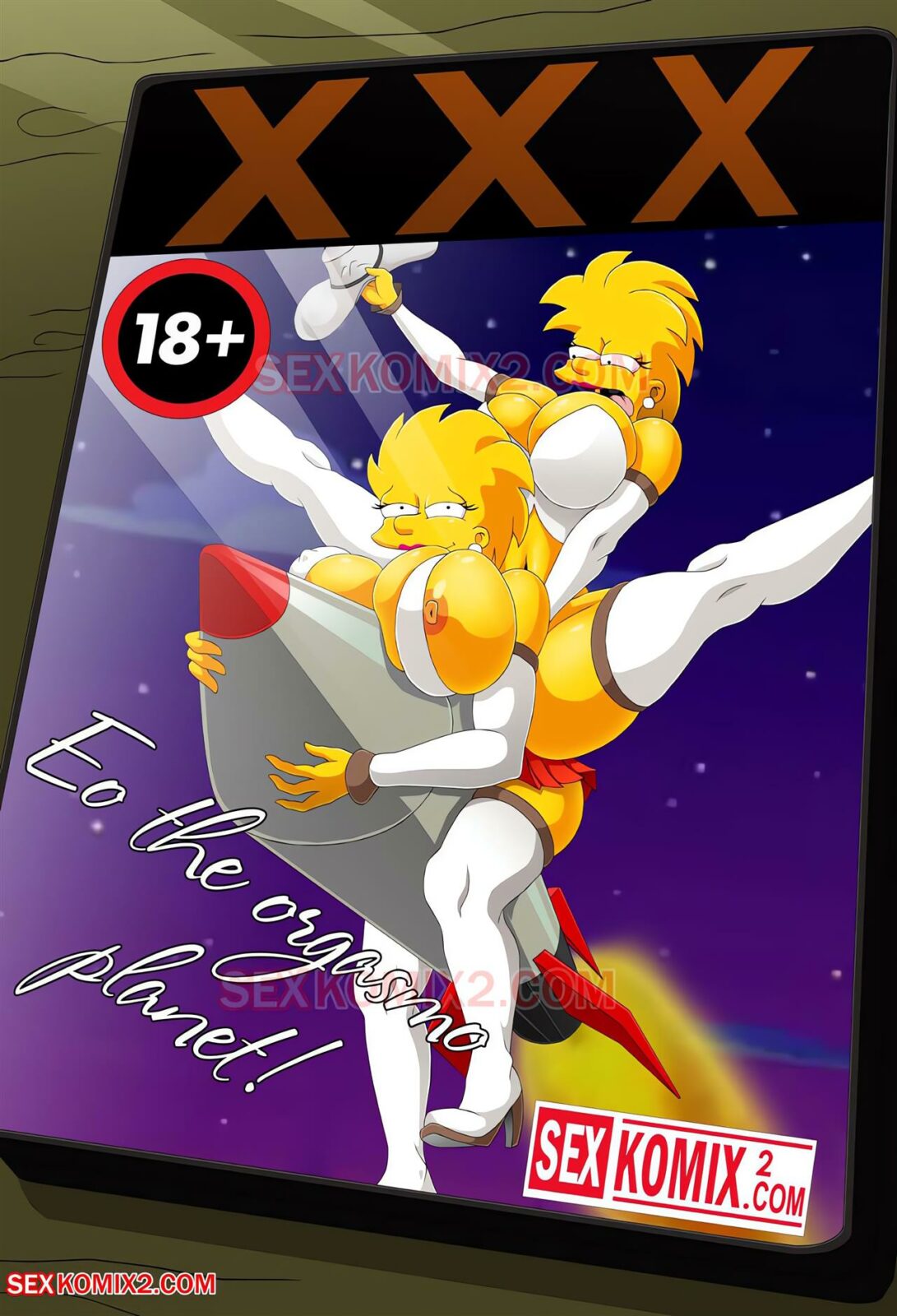 Os Simpsons Hentai: Rumo ao Planeta Orgasmo – Homer e as Filhas Piranhas em Ação Porno" em Hentai HQ