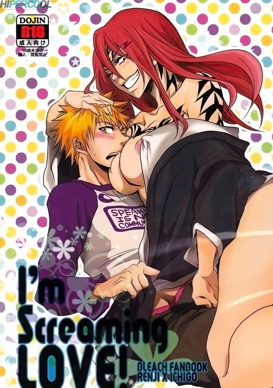 Ichigo Kurosaki metendo a rola na buceta apertada de Renji Abarai em Bleach Porno" em Hentai HQ