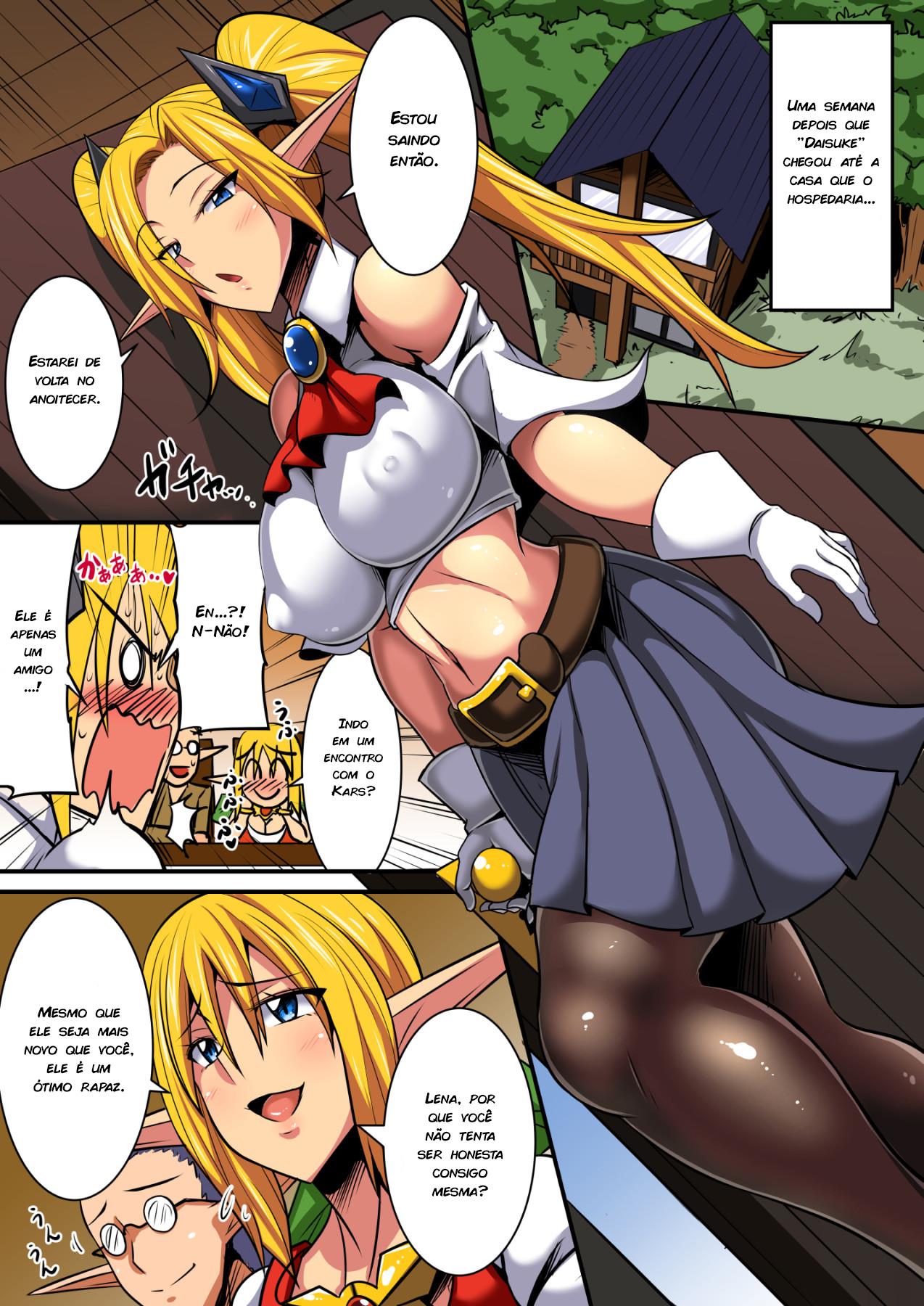 Daisuke e as Elfas Gostosas em Intercâmbio Hentai HQ Brasileiro