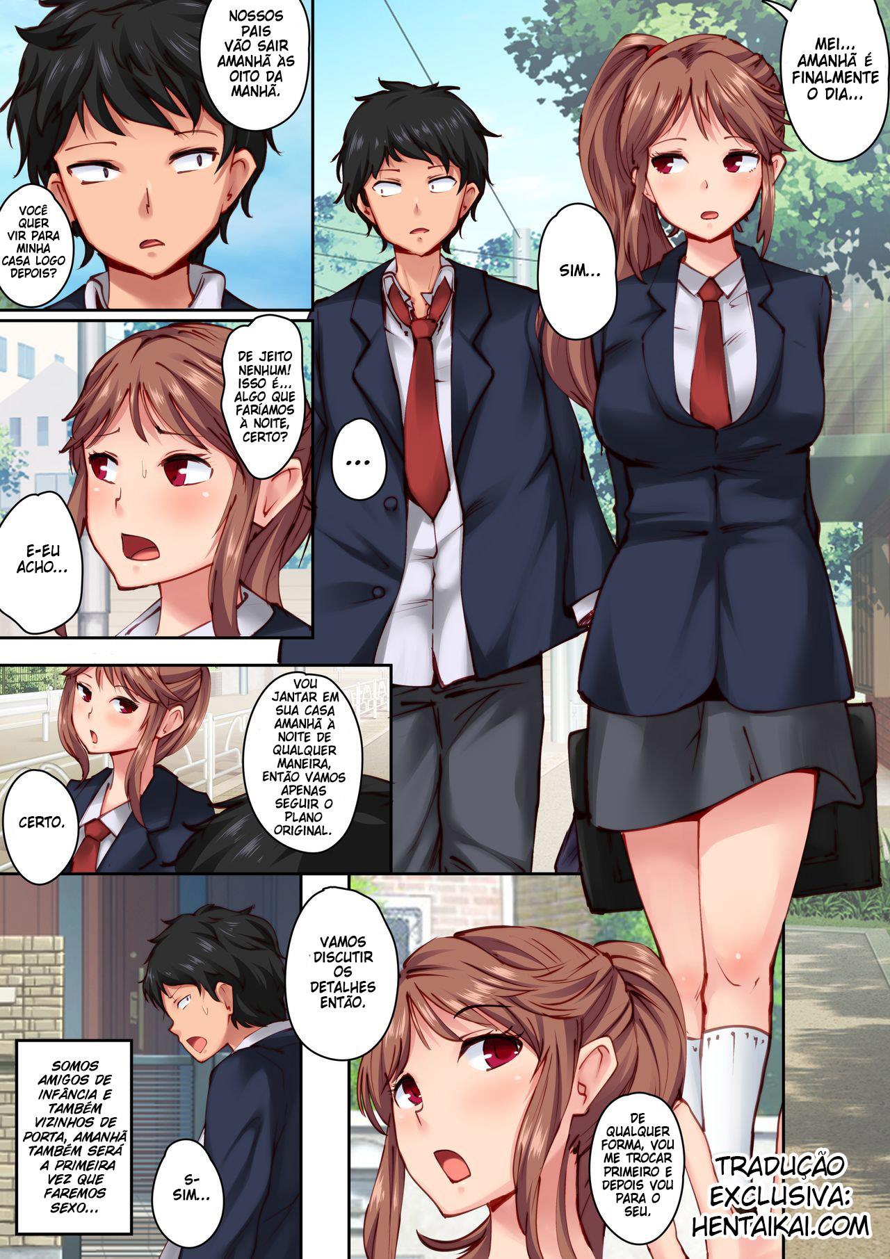 Amizade Colorida - Primeira Vez Quente e Selvagem em Hentai HQ Brasileiro