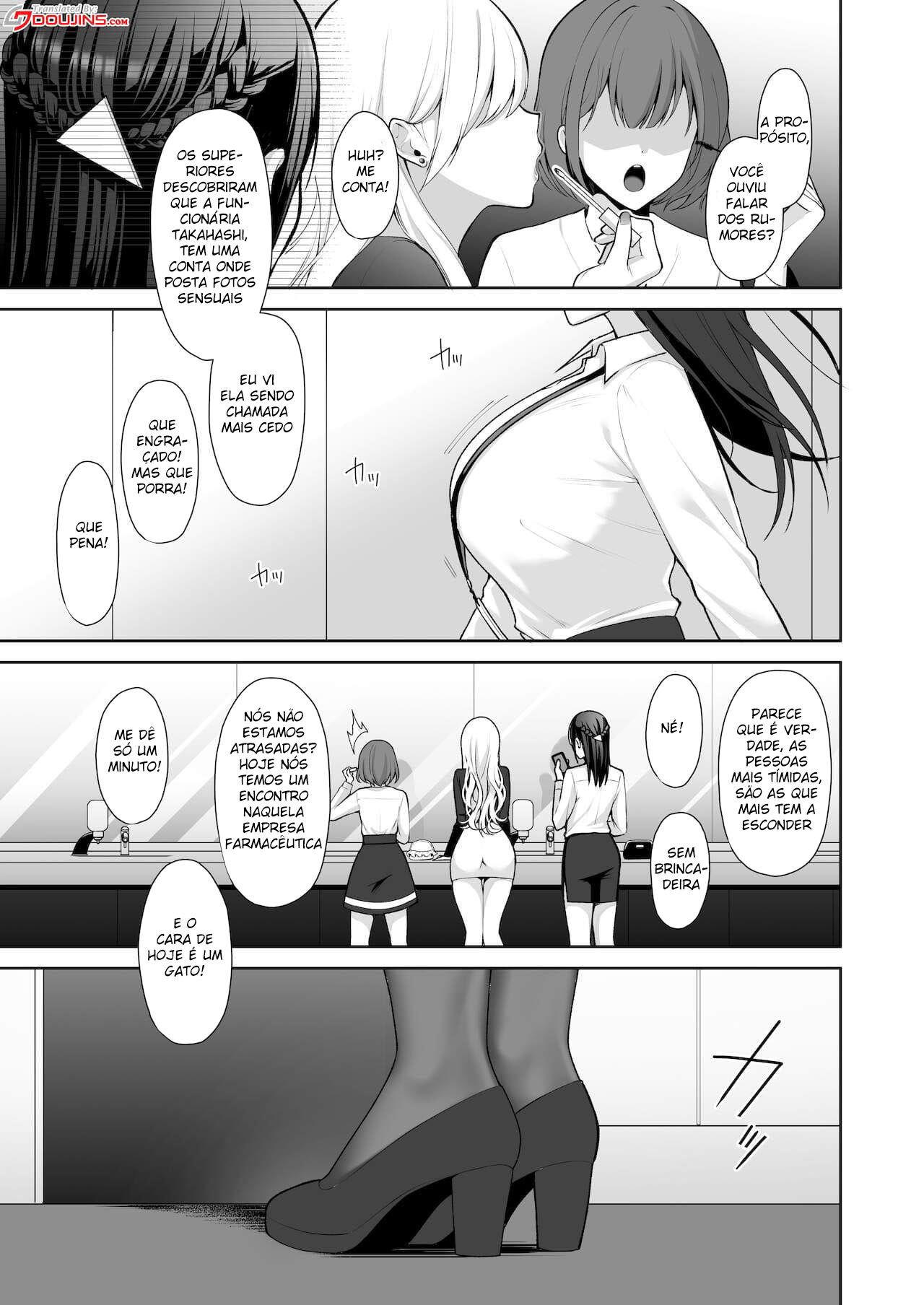 Secretária Safada Dá a Buceta em Agradecimento - Hentai HQ Brasileiro