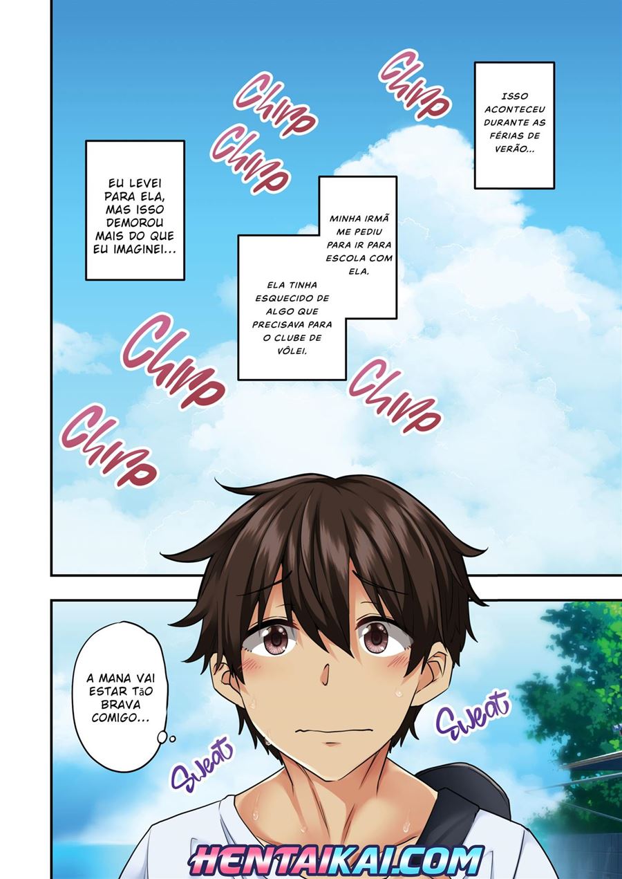 Irresistível suruba com a irmã piranha e amigas safadas em hentai HQ
