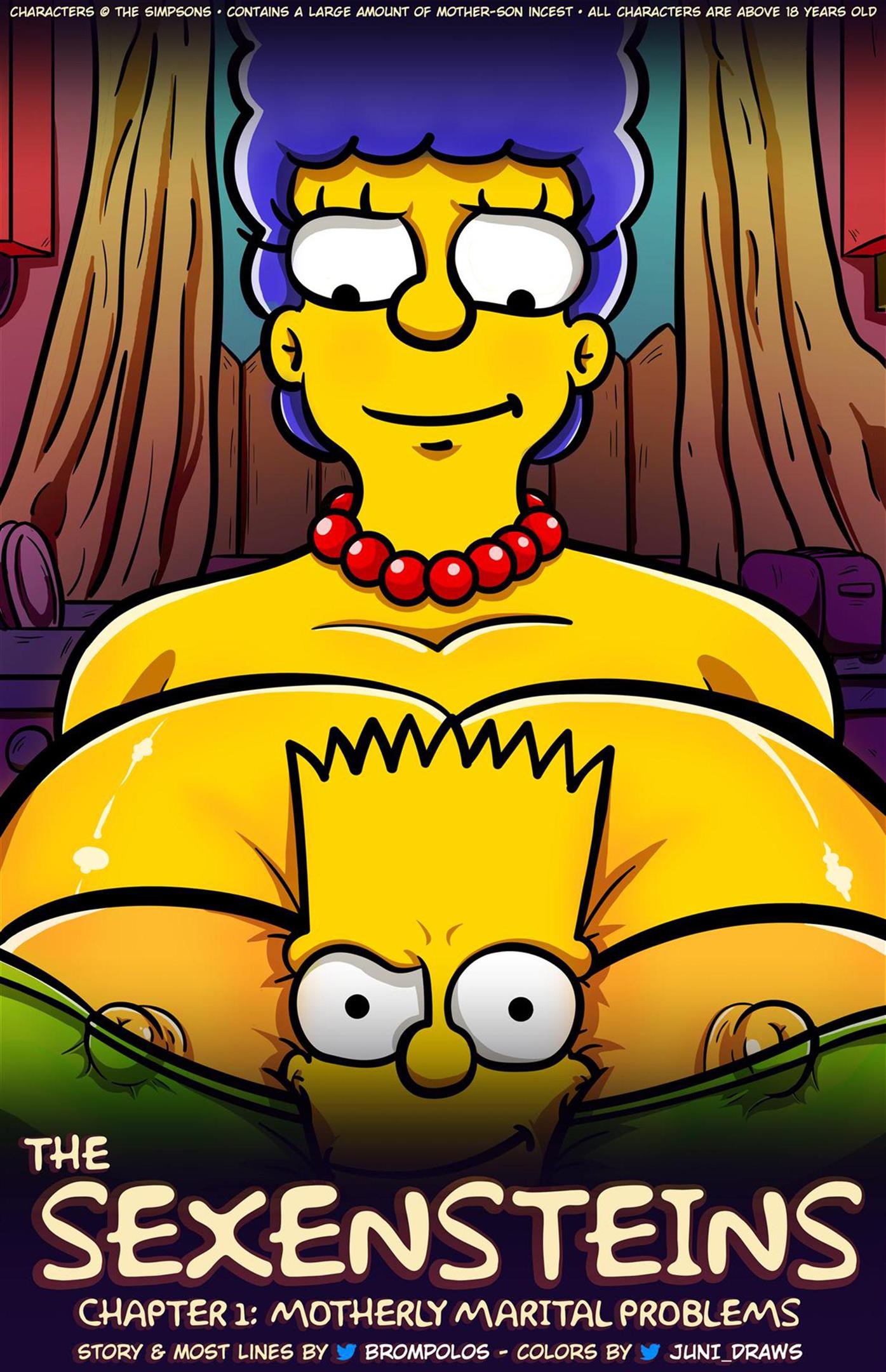 Marge, a Piranha dos Simpsons, Mata o Tesão com a Pica de Outro - Hentai HQ