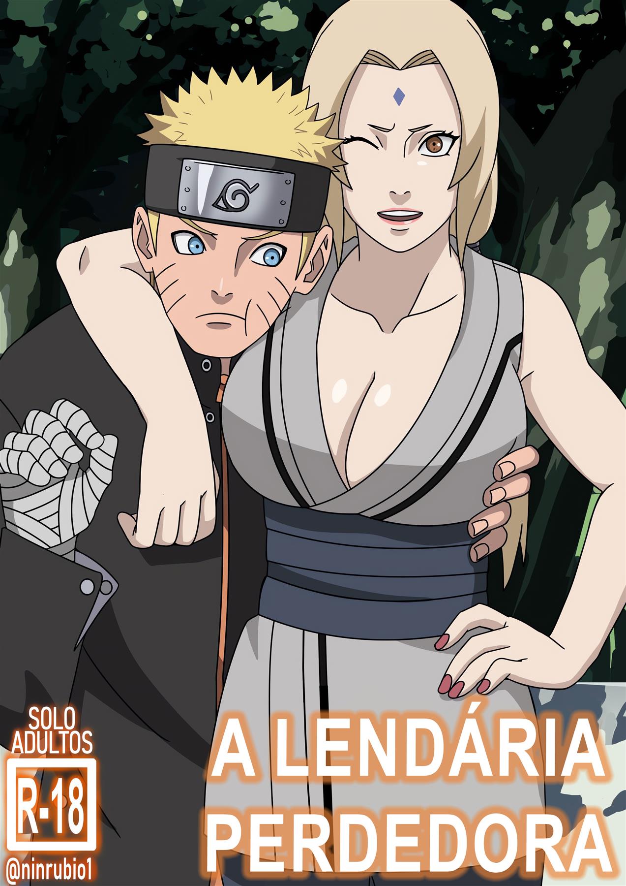 Tsunade perde aposta e acaba tendo sua buceta arrombada pelo Naruto em HQ Brasileiro de Hentai