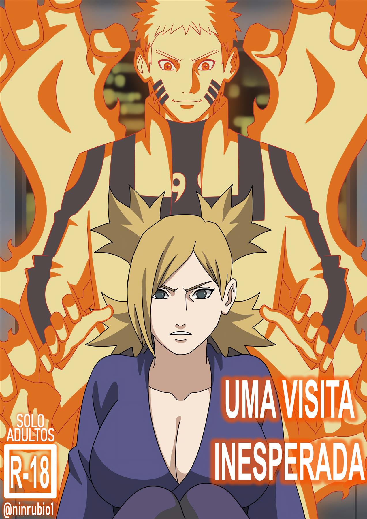 Naruto e o Bacanal com Hinata, Hanabi e Temari em HQ de Sexo - Hentai Brasileiro