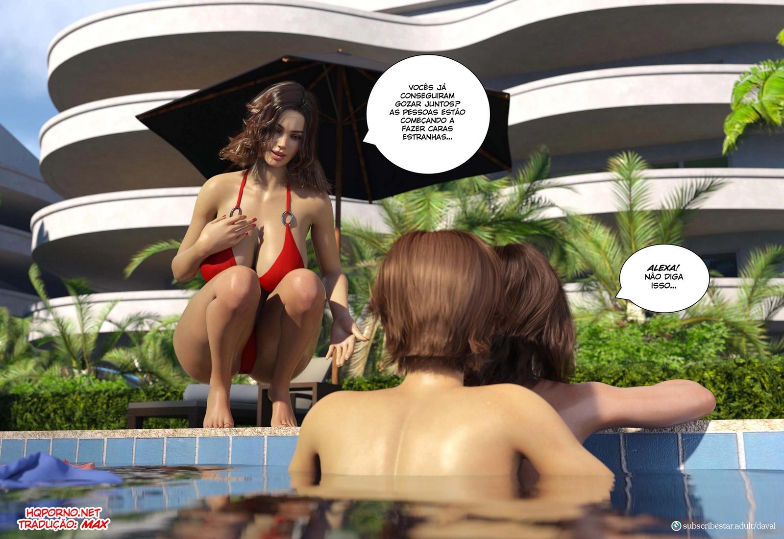 Provocando a gostosa no Resort - Episódio 9 em Hentai HQ