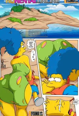 Bart e Marge na Ilha da Sacanagem - Em HQ Brasileiro
