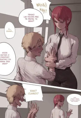 Chainsaw Man Hentai: Makima Fodendo o Demônio da Pica Grande em HQ Brasileiro