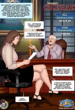 Colegiais Safadas - Professora Piranha Transando com Aluno em Hentai HQ Brasileiro