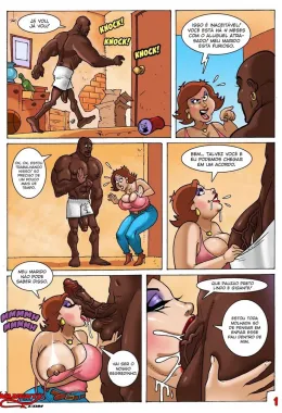 Disputa de Bucetas entre Tia e Amiga do Freddy: Hentai HQ Brasileiro