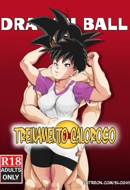 Goku tarado com a piroca dura recebe ajuda da piranha da Videl em Dragon Ball Hentai HQ Brasileiro