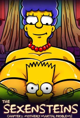 Marge, a Piranha dos Simpsons, Mata o Tesão com a Pica de Outro - Hentai HQ