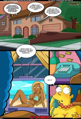 Marge e Bart nos Simpsons - Mãe Piranha e Filho Tarado em HQ Brasileiro