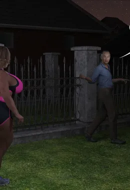 Vizinha Piranha Provocando o Pauzão do Velho - Hentai HQ Brasileiro
