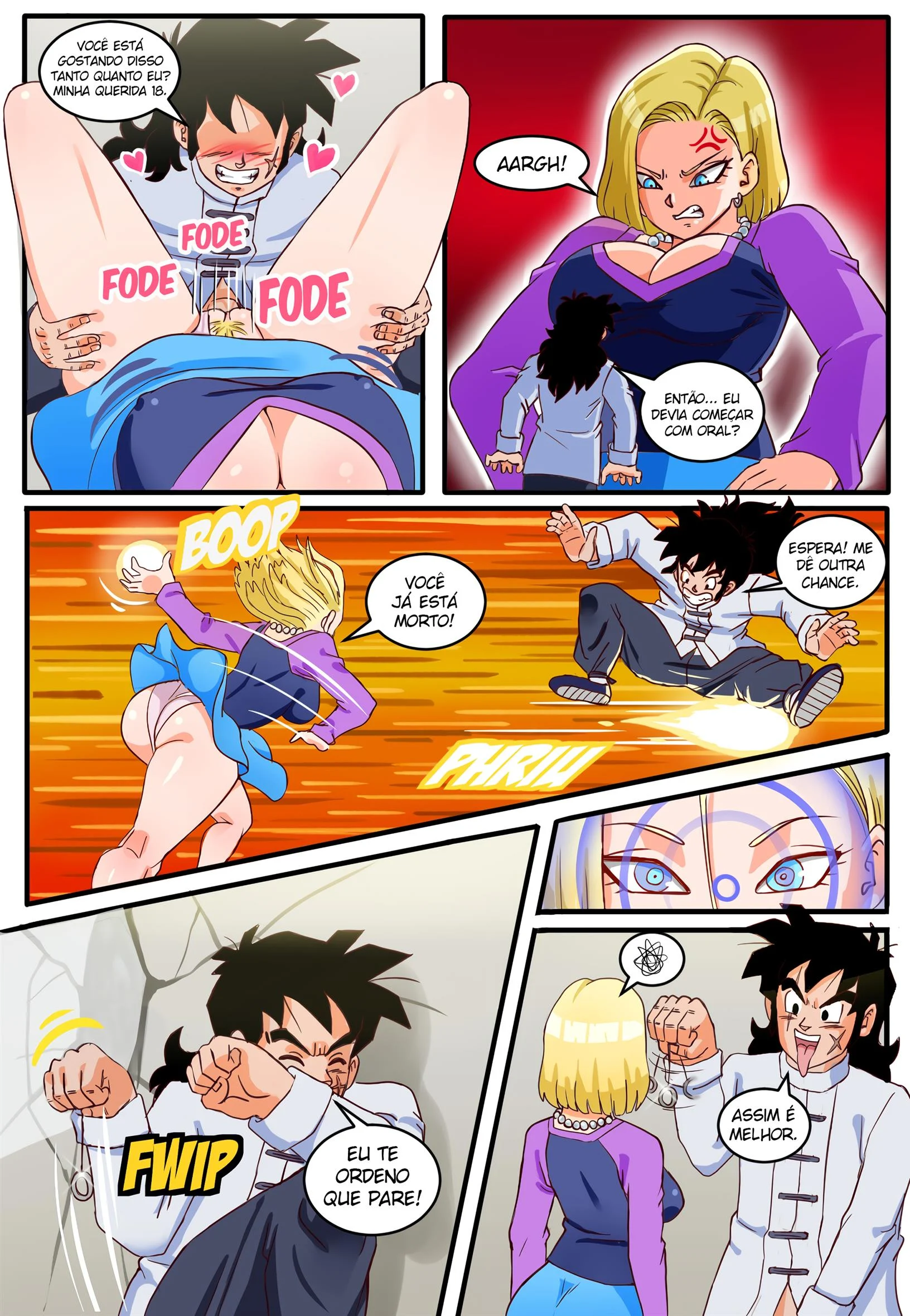 18 é uma Serva – Dragon Ball Hentai – Português do Brasil
