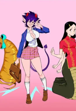 Academia das Garotas Monstro 6 – Peitões – Desenho Erótico