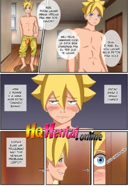 Banho Erótico do Boruto – Boruto Hentai – Sexo em Desenho