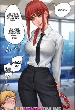 O cãozinho da Makima – Chainsaw Man Hentai – HQ em Português