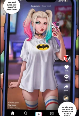 TikTok da Arlequina – Loira – Quadrinho Completo