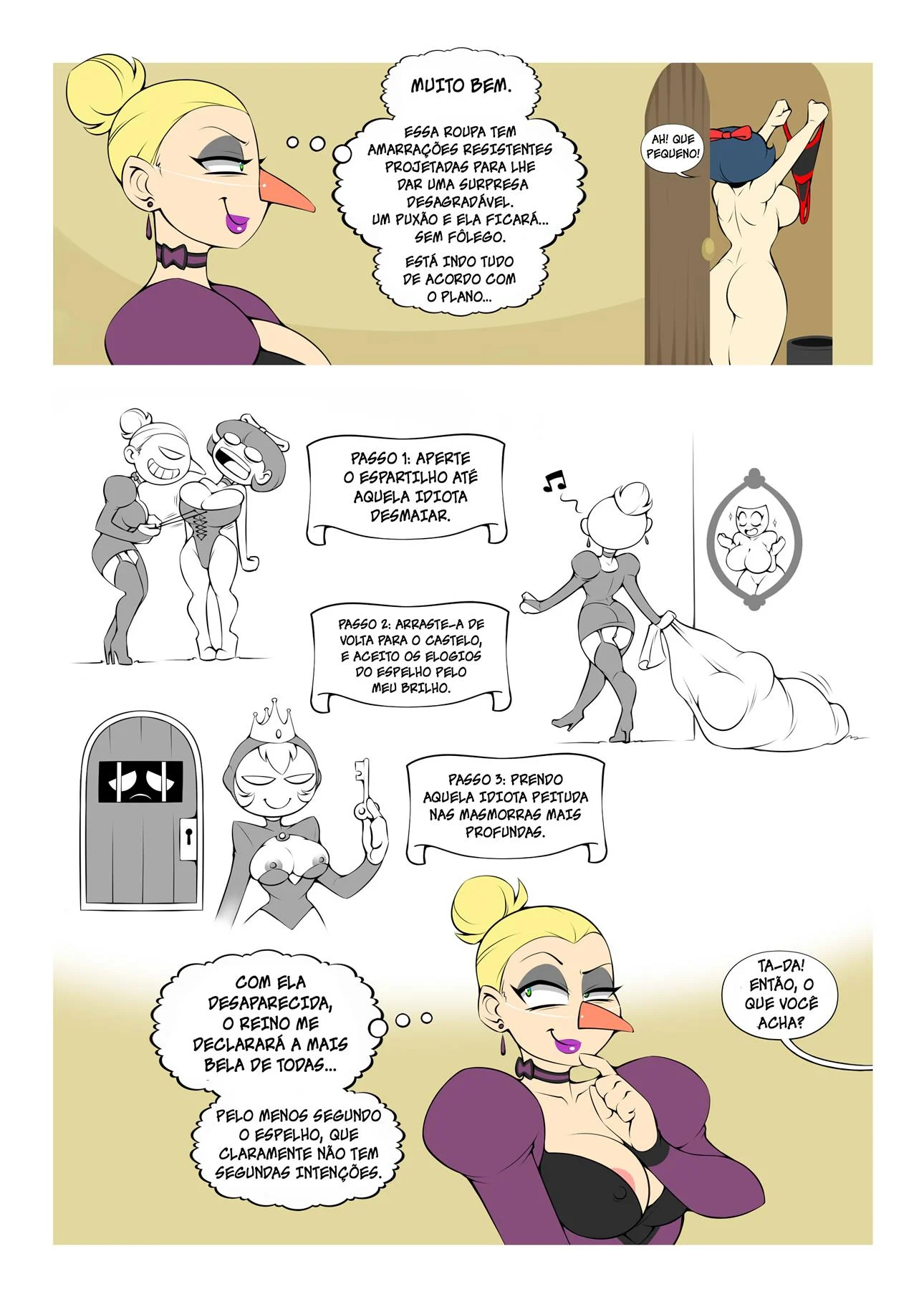 A Aventura Pervertida da Branca de Neve – Yuri – Desenho Erótico