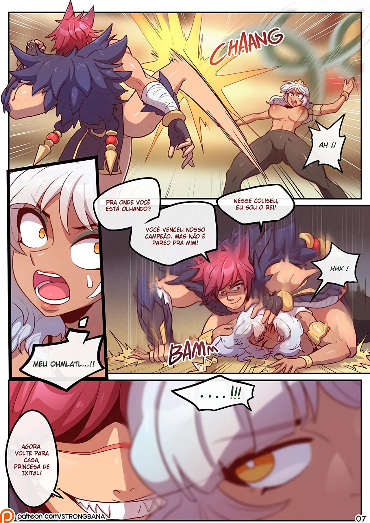 A batalha sexual de Qiyana – Femdom – Desenho de Sexo