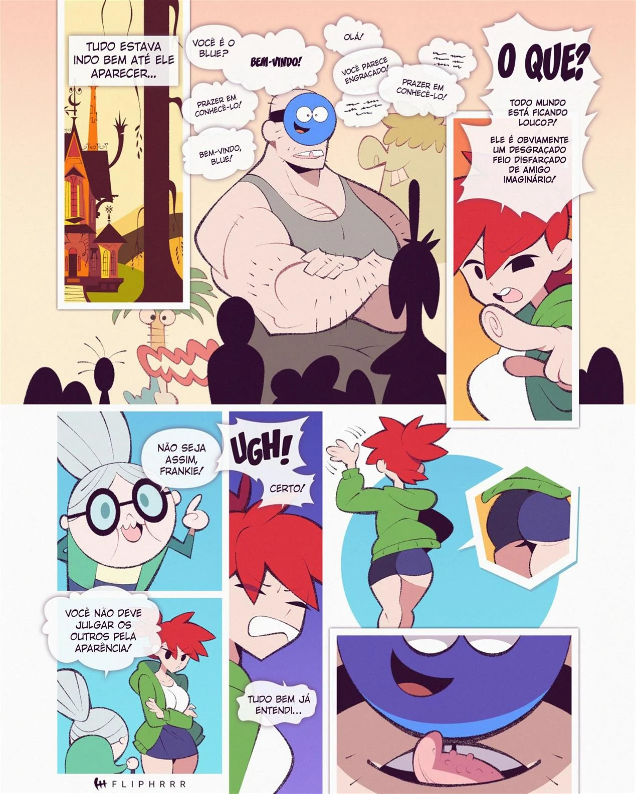 A Chantagem de Blue – Mansão Foster para Amigos Imaginários Pornô – Português do Brasil