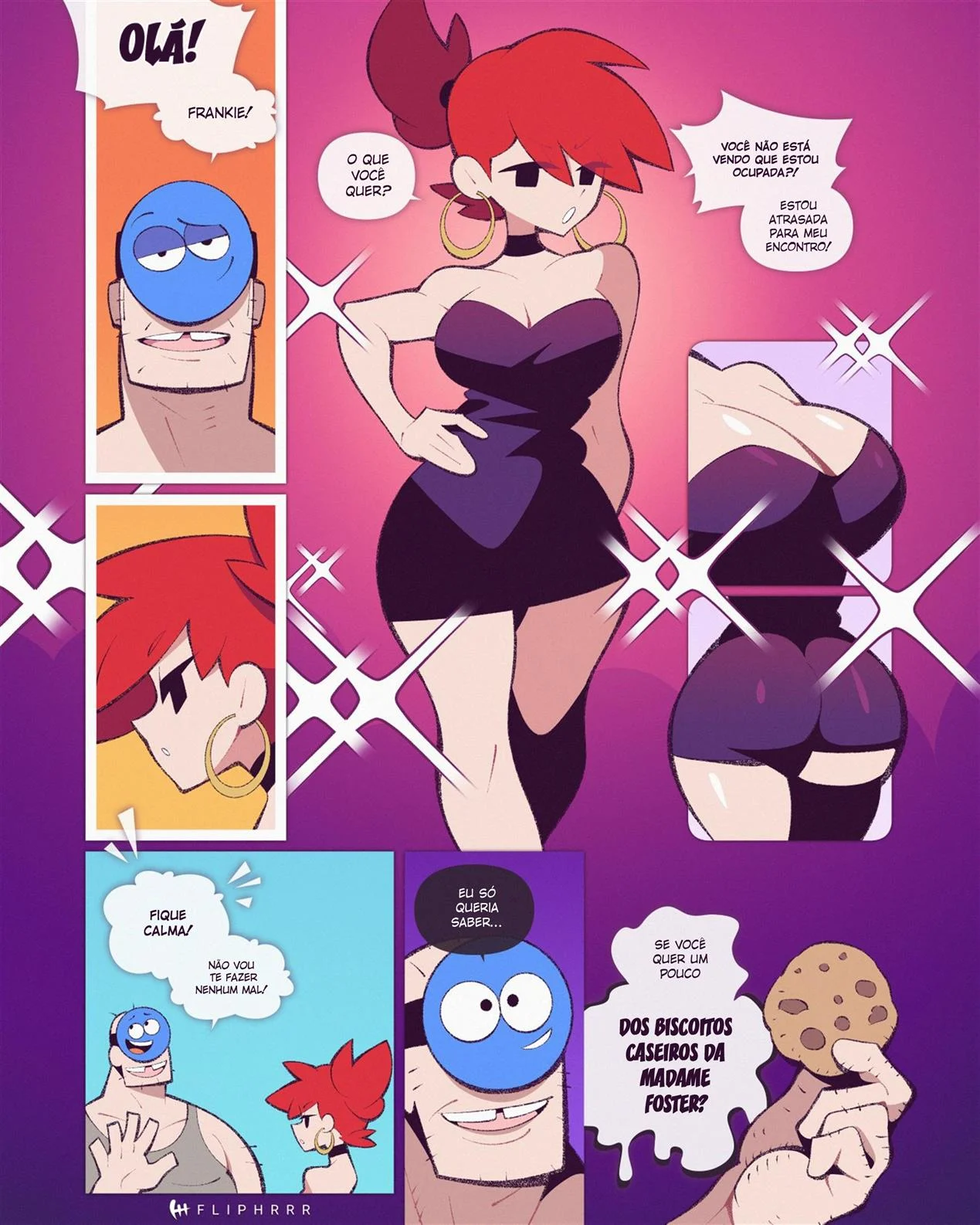 A Chantagem de Blue – Mansão Foster para Amigos Imaginários Pornô – Português do Brasil