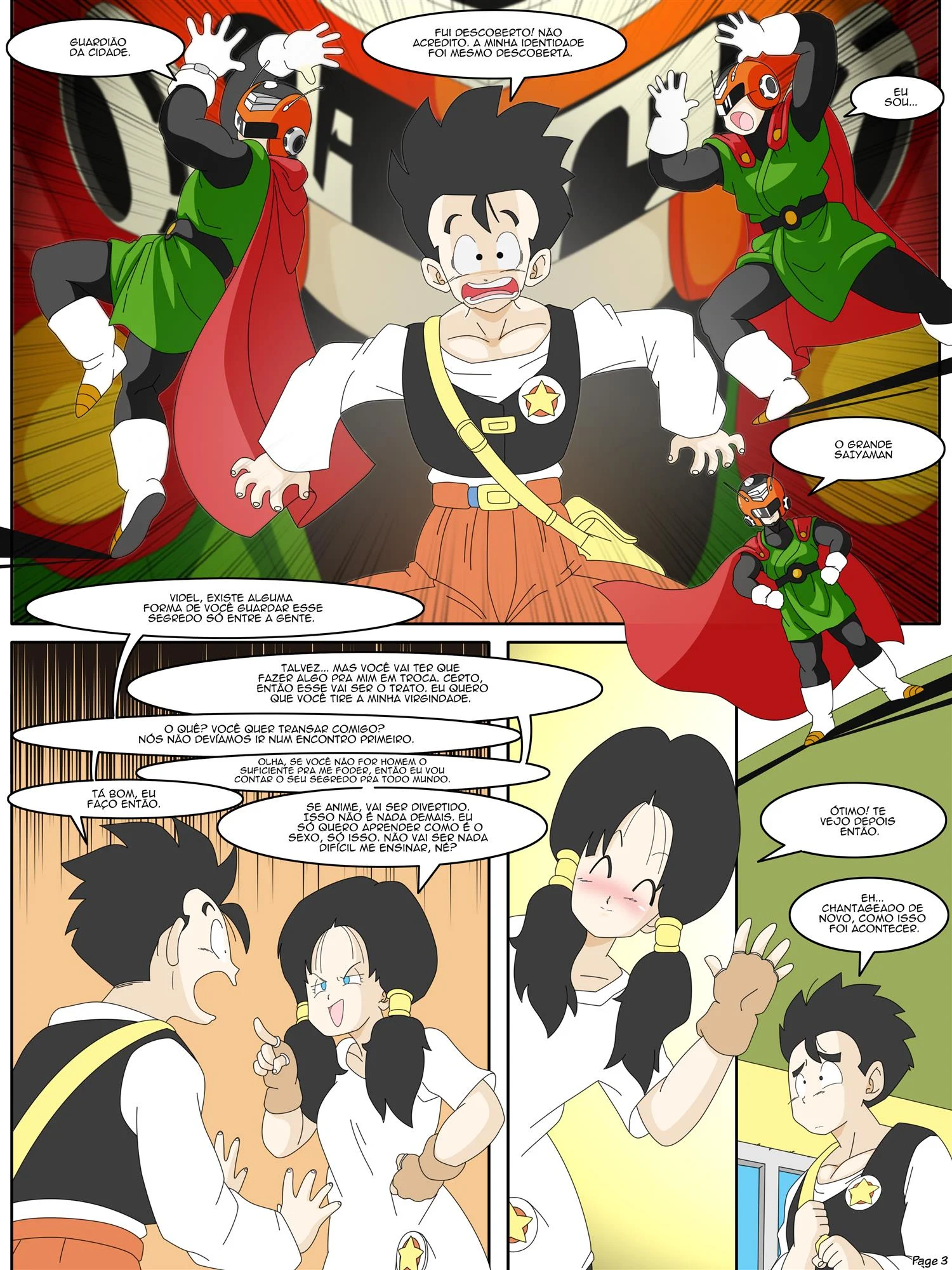 A chantagem de Videl – Espanhola – Sexo em Desenho