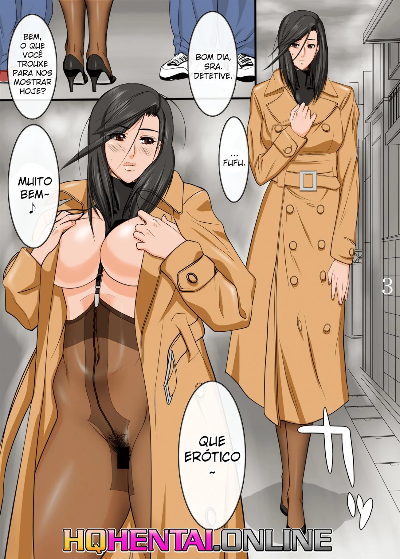 A detetive exibicionista – Doujin – Sem Censura