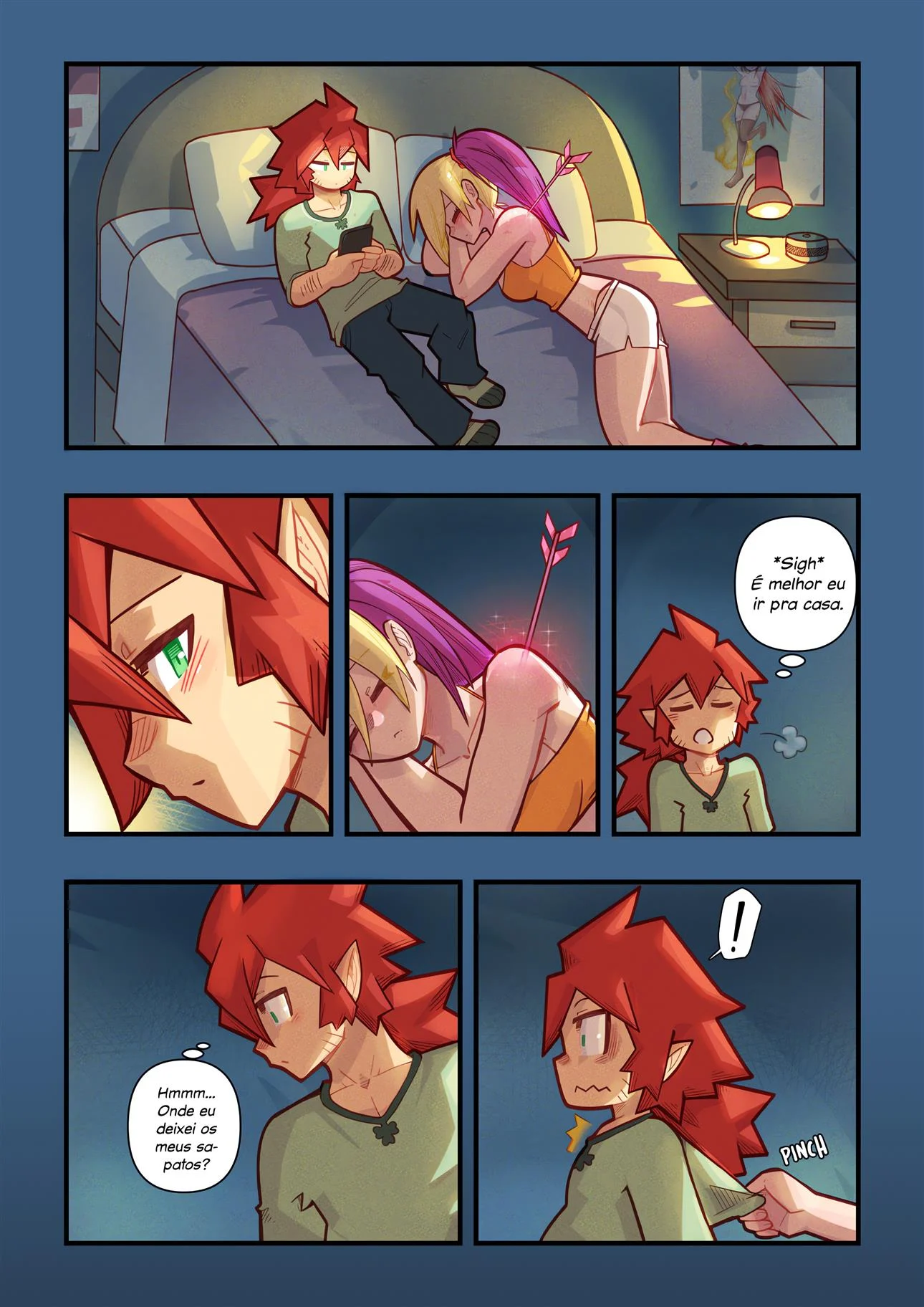 A flechada do cupido – Quadrinhos Eróticos – Desenho Erótico