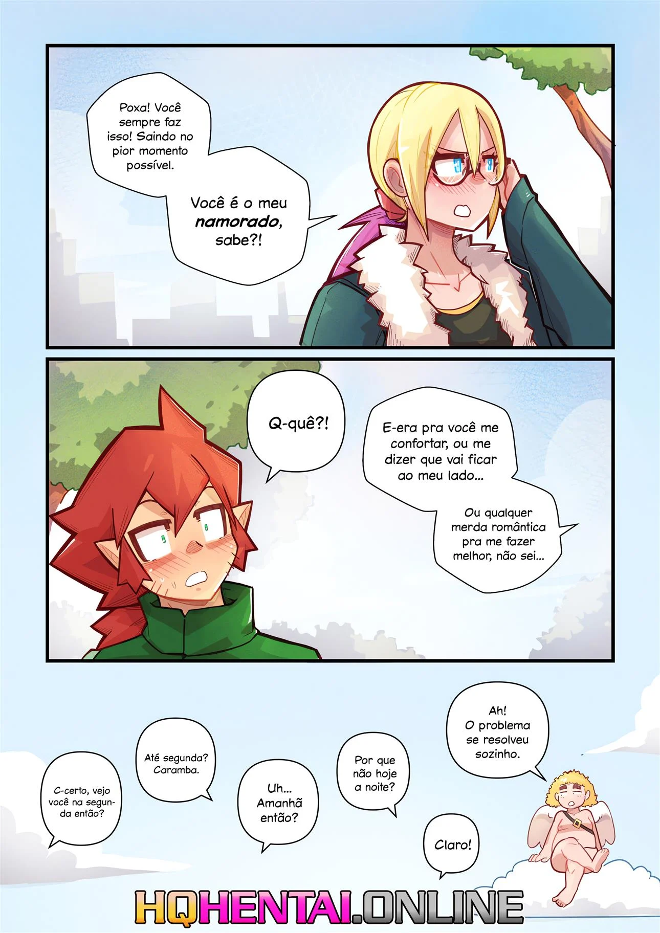 A flechada do cupido – Quadrinhos Eróticos – Desenho Erótico