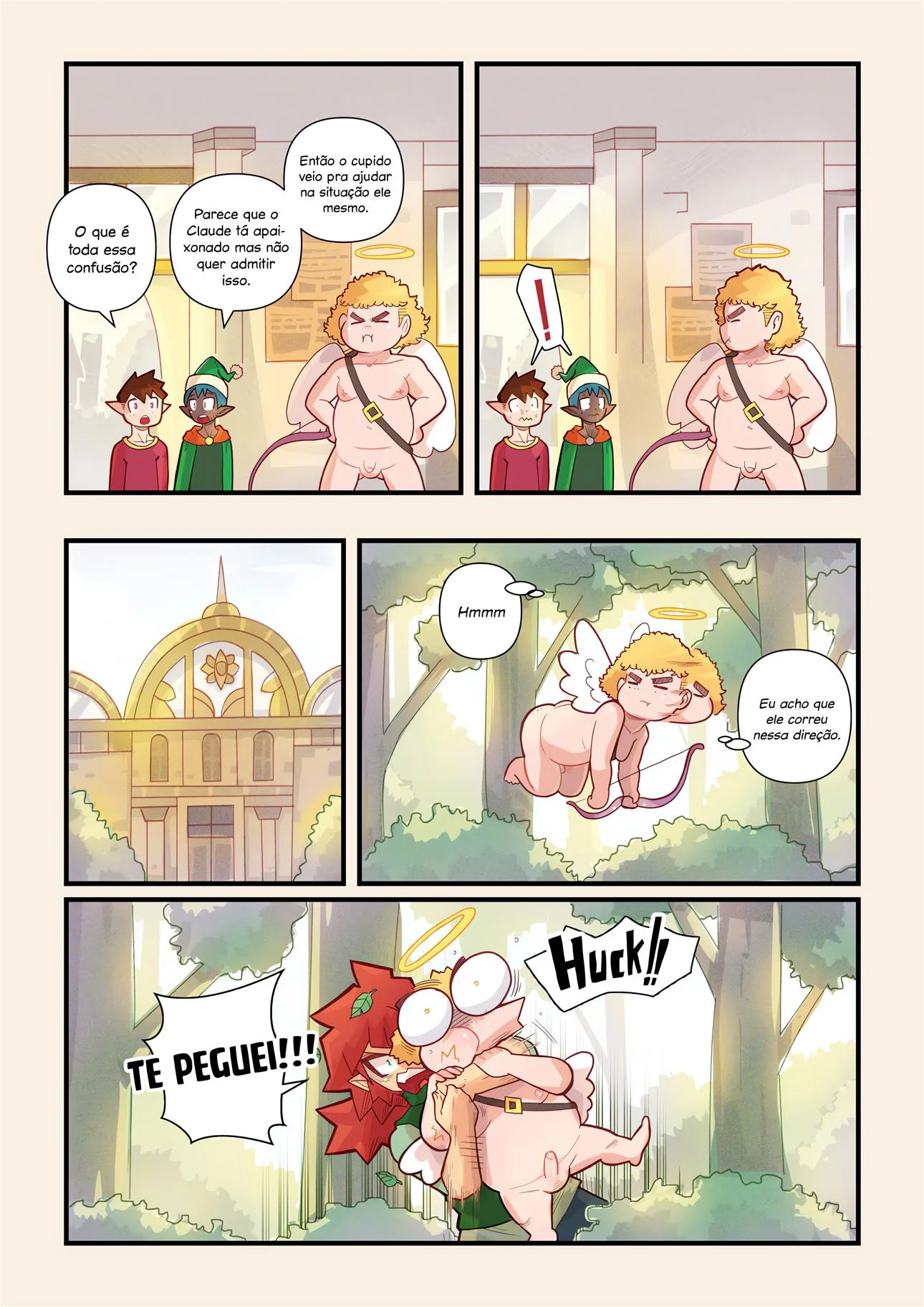 A flechada do cupido – Quadrinhos Eróticos – Desenho Erótico