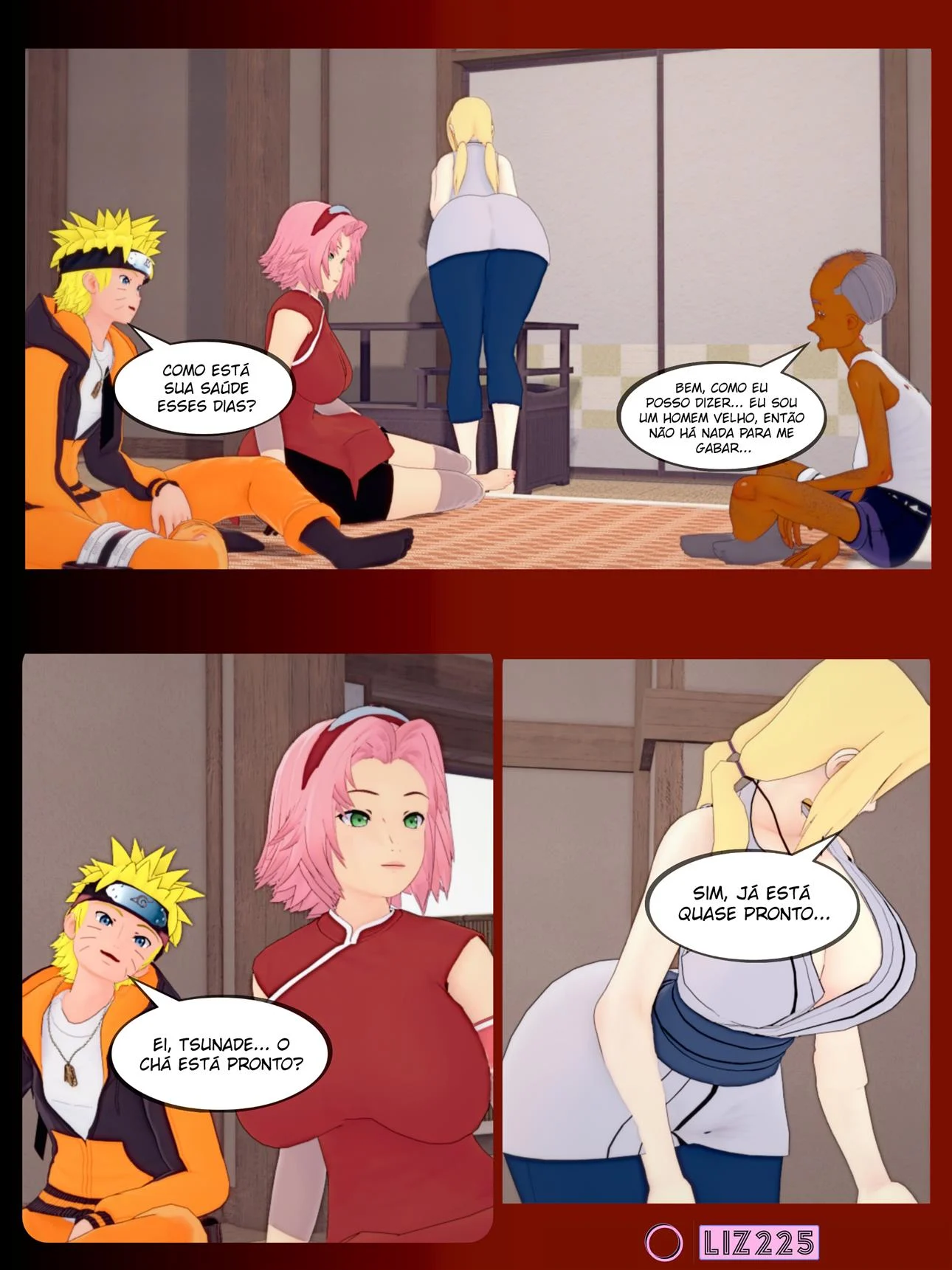 A história secreta de Naruto – Peitões – Desenho de Sexo