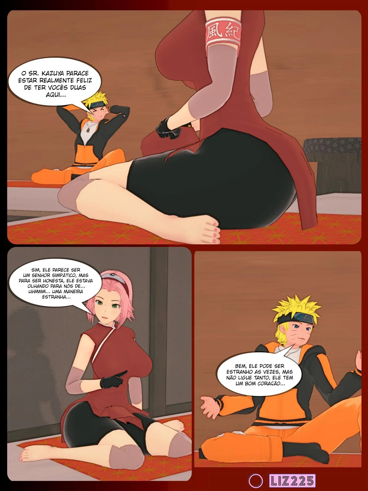 A história secreta de Naruto – Peitões – Desenho de Sexo