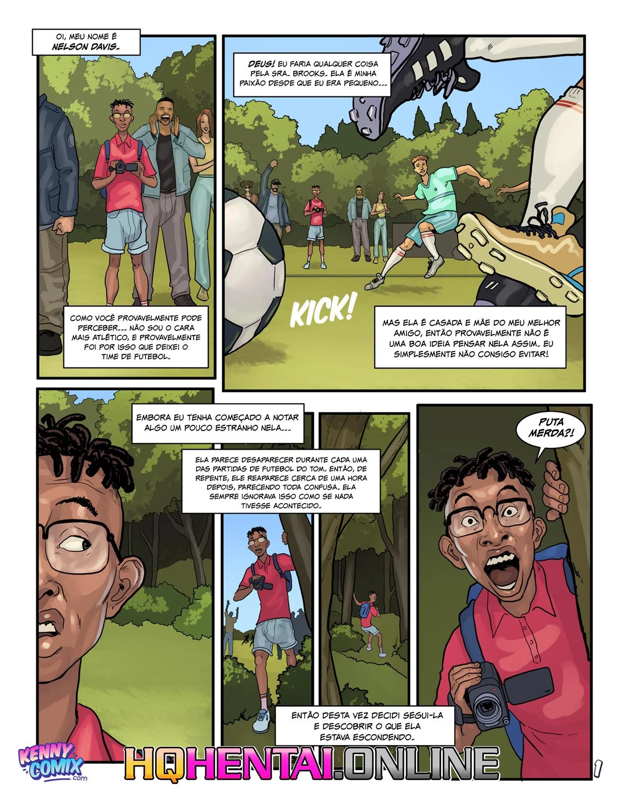 A Mãe Gostosa do Meu Amigo do Futebol – Cartoon – Quadrinho Completo