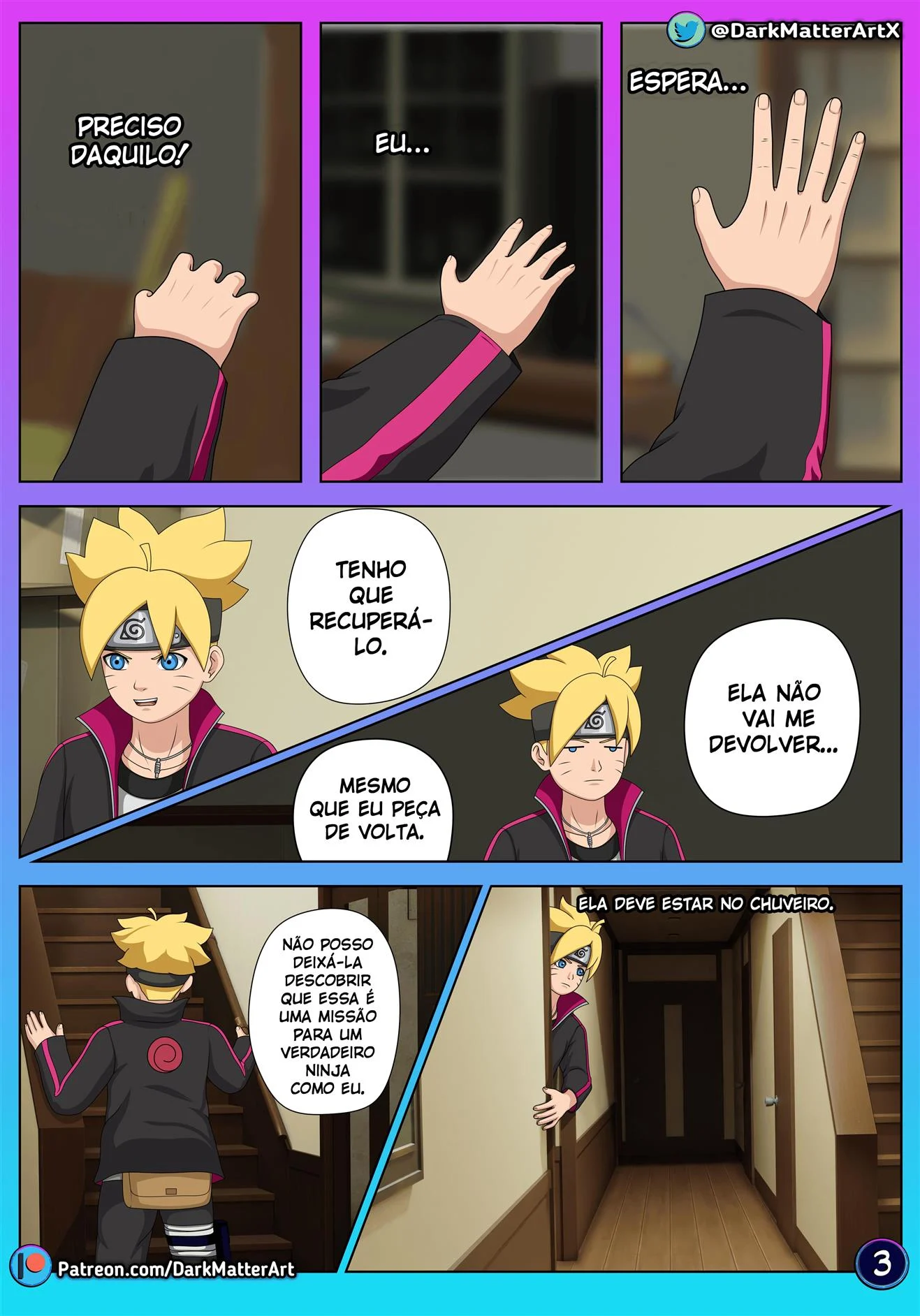 A missão secreta de Boruto – Incesto – Versão PT-BR