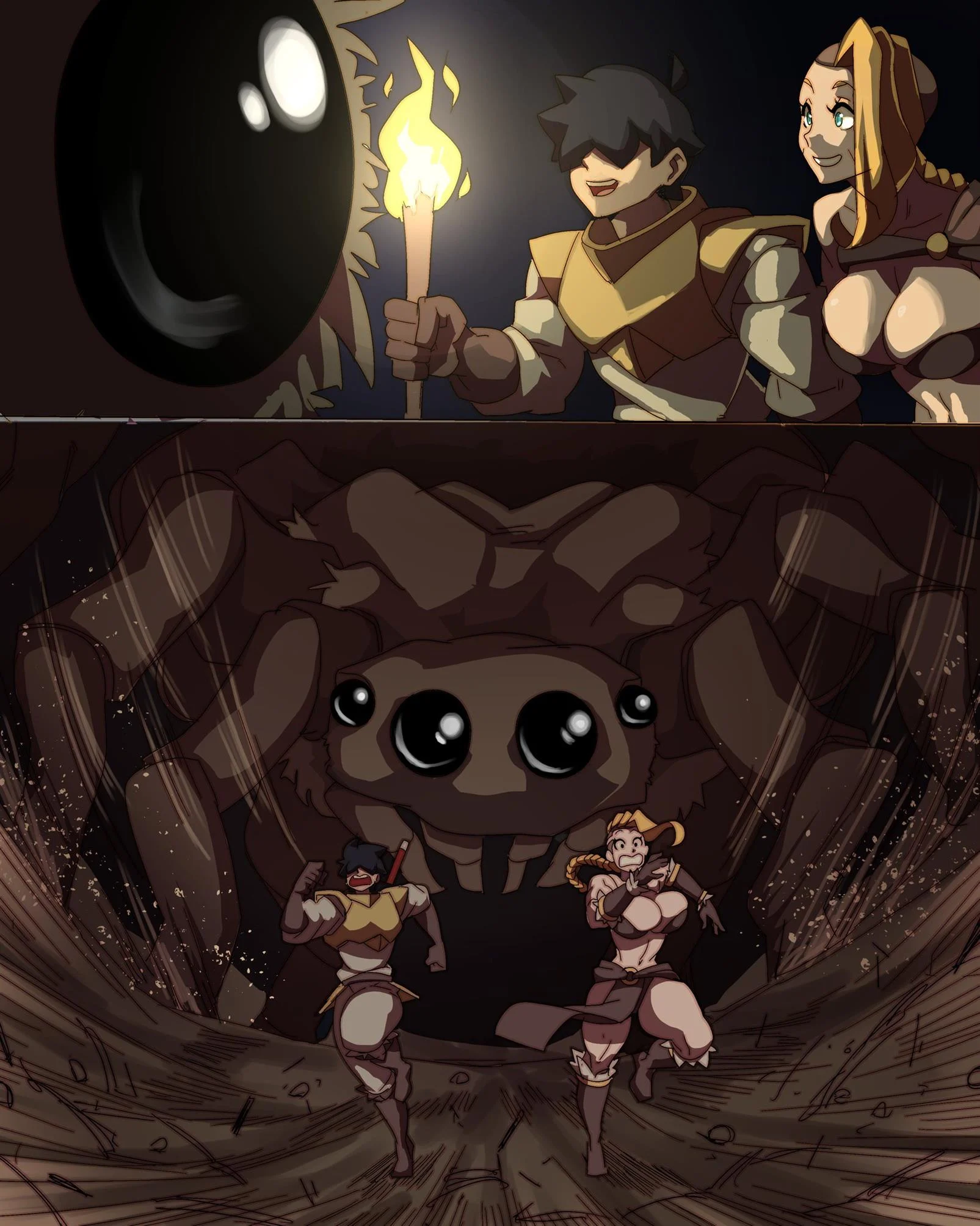 A primeira vez da caçadora virgem – Loira – Desenho Erótico