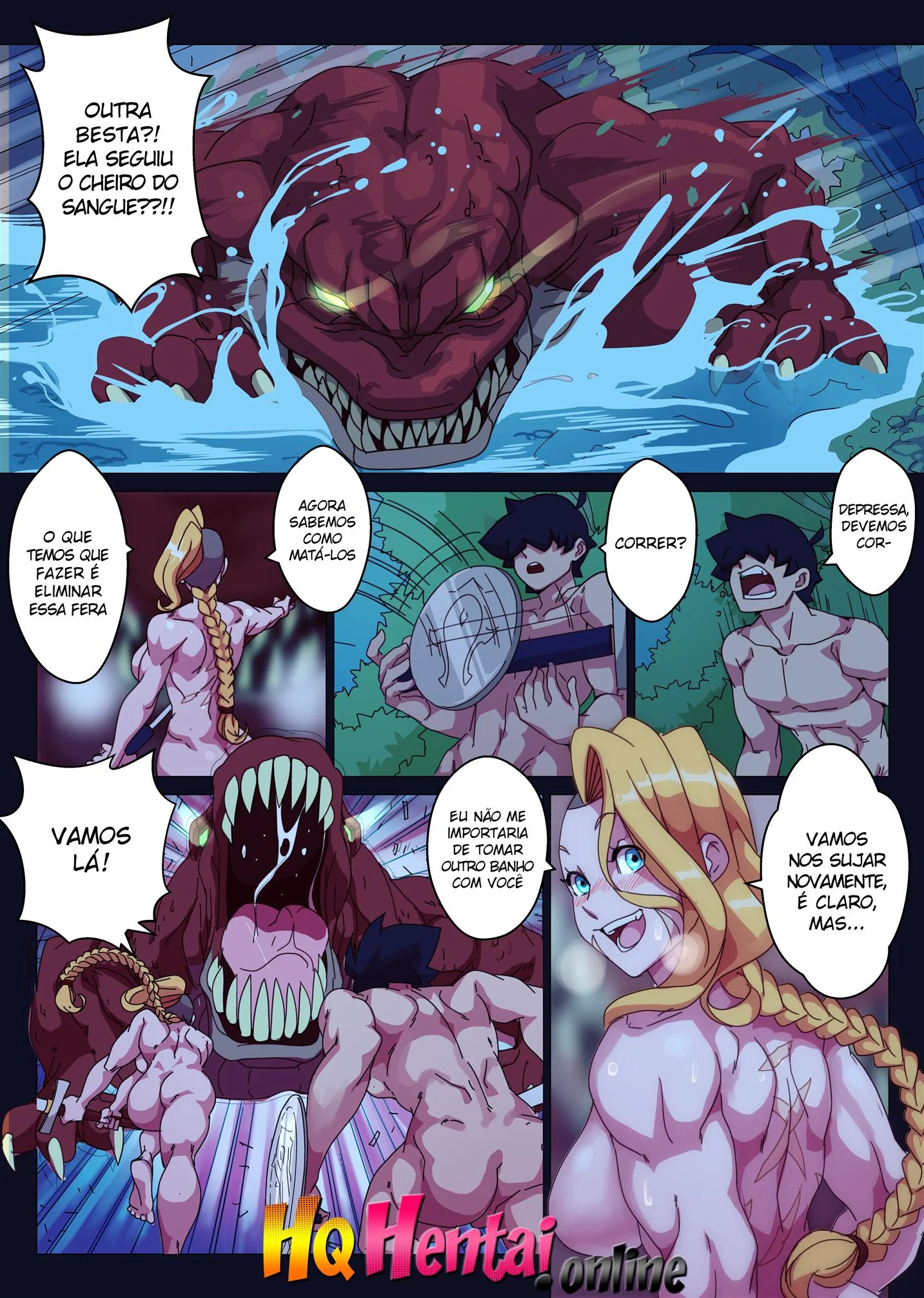 A primeira vez da caçadora virgem – Loira – Desenho Erótico