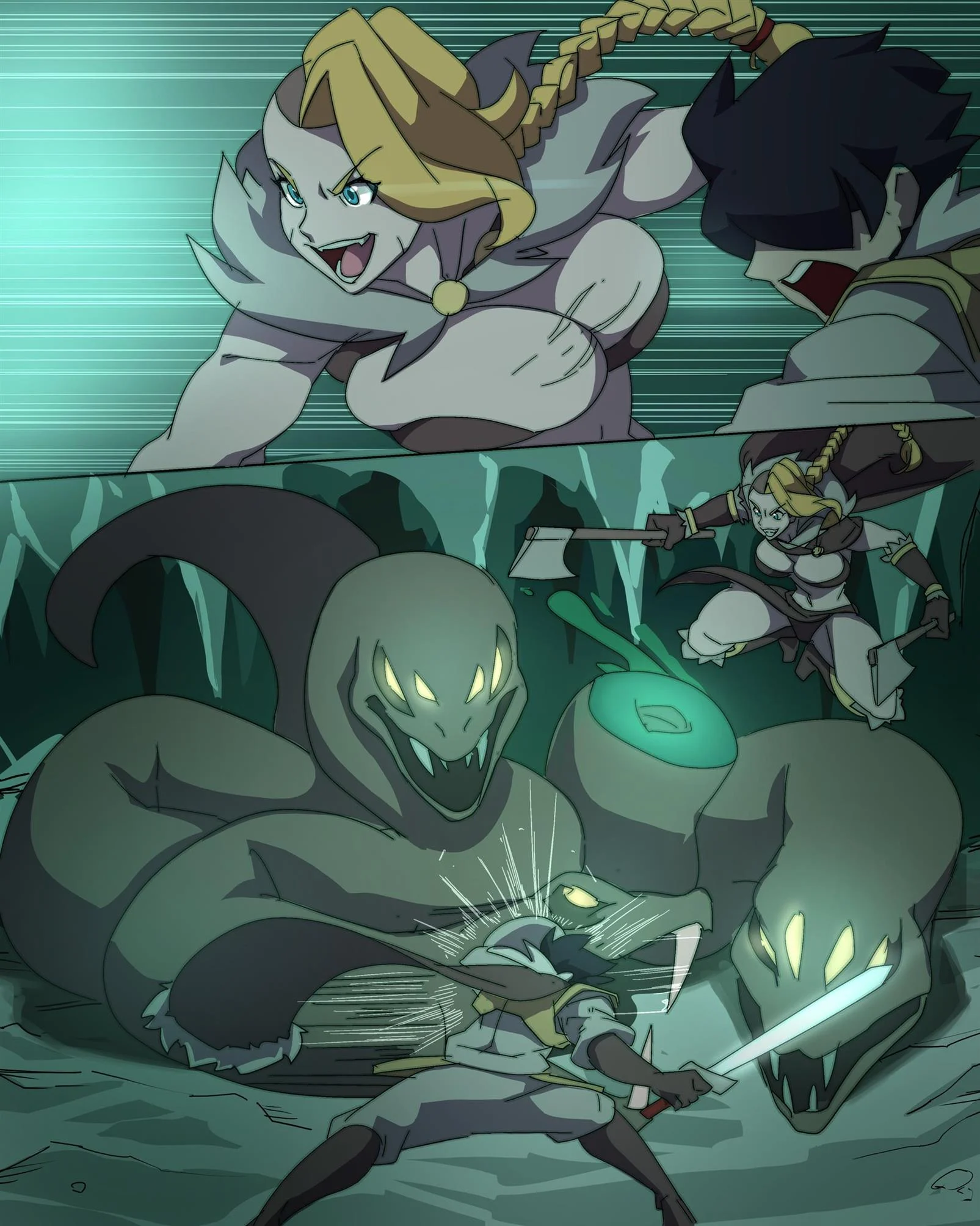 A primeira vez da caçadora virgem – Loira – Desenho Erótico