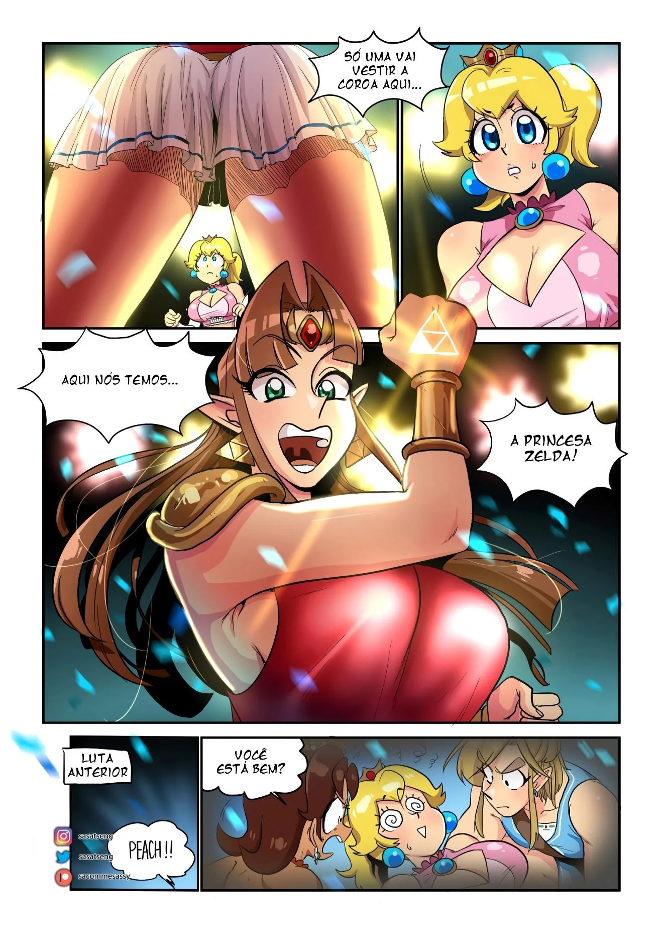 A princesa lutadora – Princesa Peach Hentai – HQ em Português
