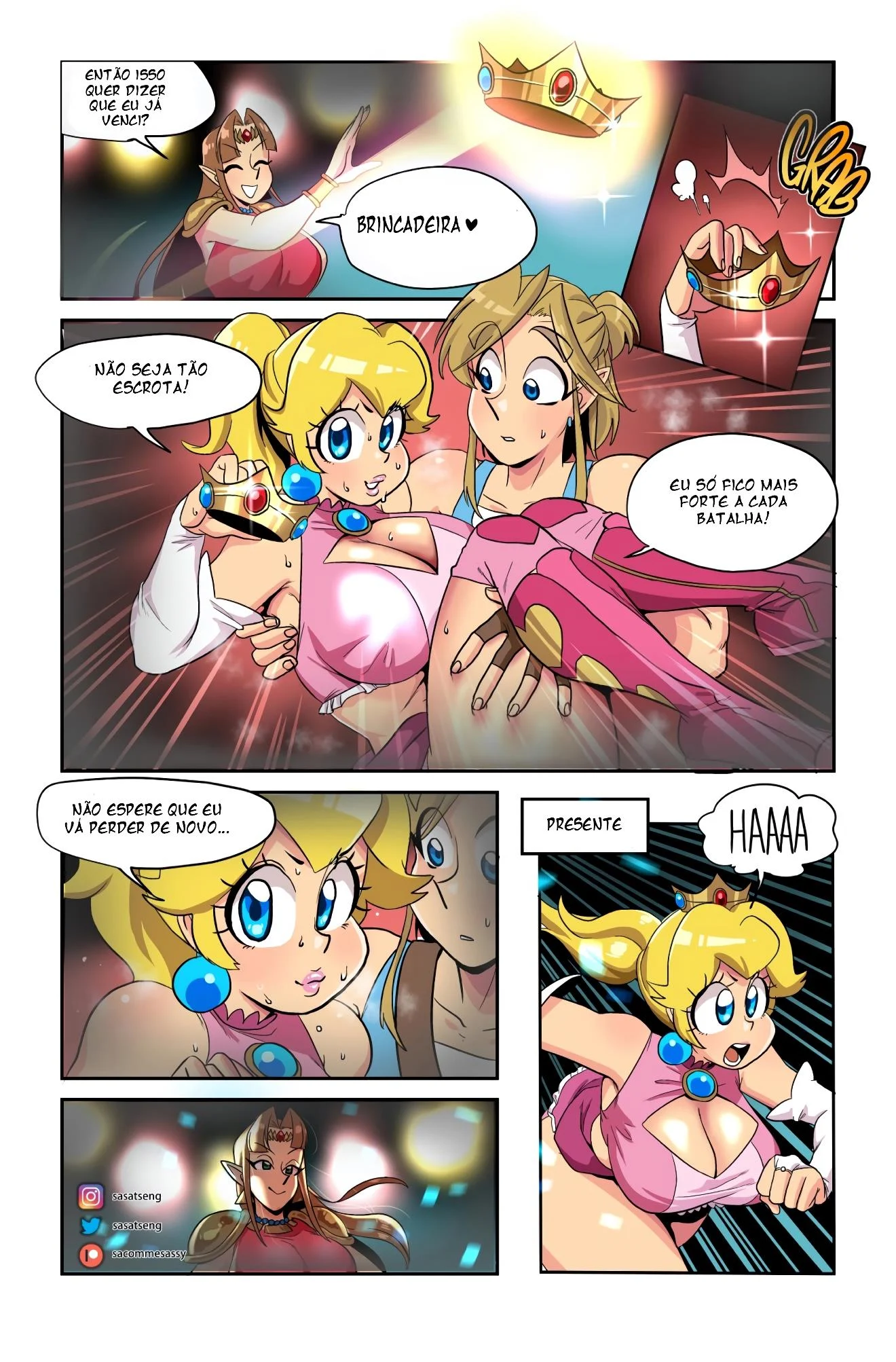 A princesa lutadora – Princesa Peach Hentai – HQ em Português